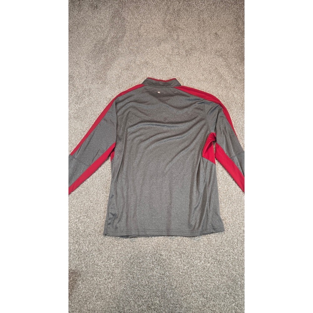 Colosseum Georgia Bulldogs Mens XXL Quarter Zip Pullover Gray Red NCAA Athletic